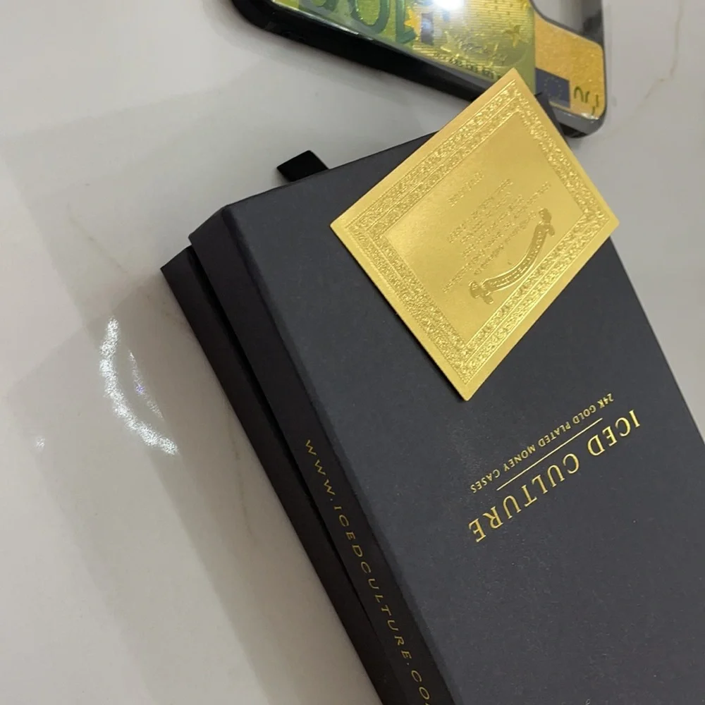 NWTS 24k Gold Plated IPhone 12 Case with box & authentication card